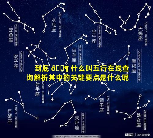 到底 🐶 什么叫五行在线查询解析其中的关键要点是什么呢